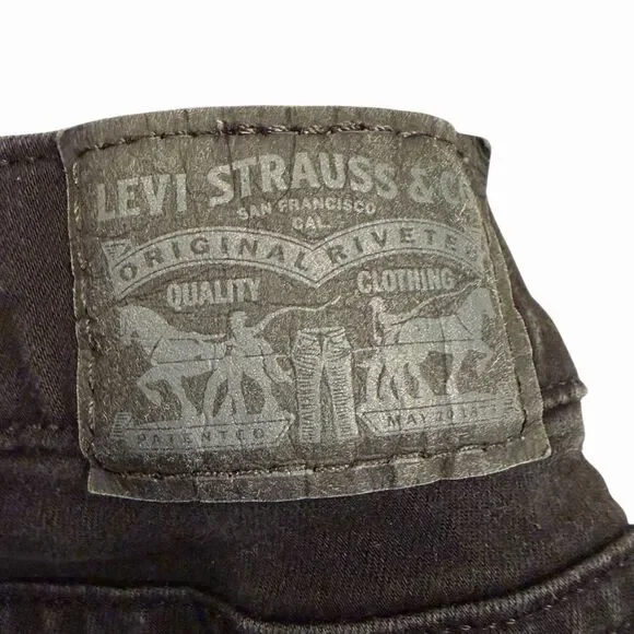 Levi’s Jeans Women’s Classic Straight Fit Size 24W Denim Stretch Dark Wash - Picture 6 of 13